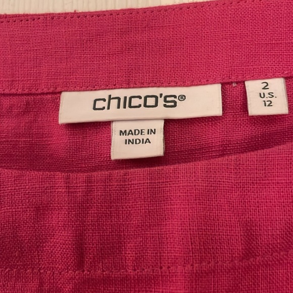 Pink Linen Dress - Picture 3 of 5